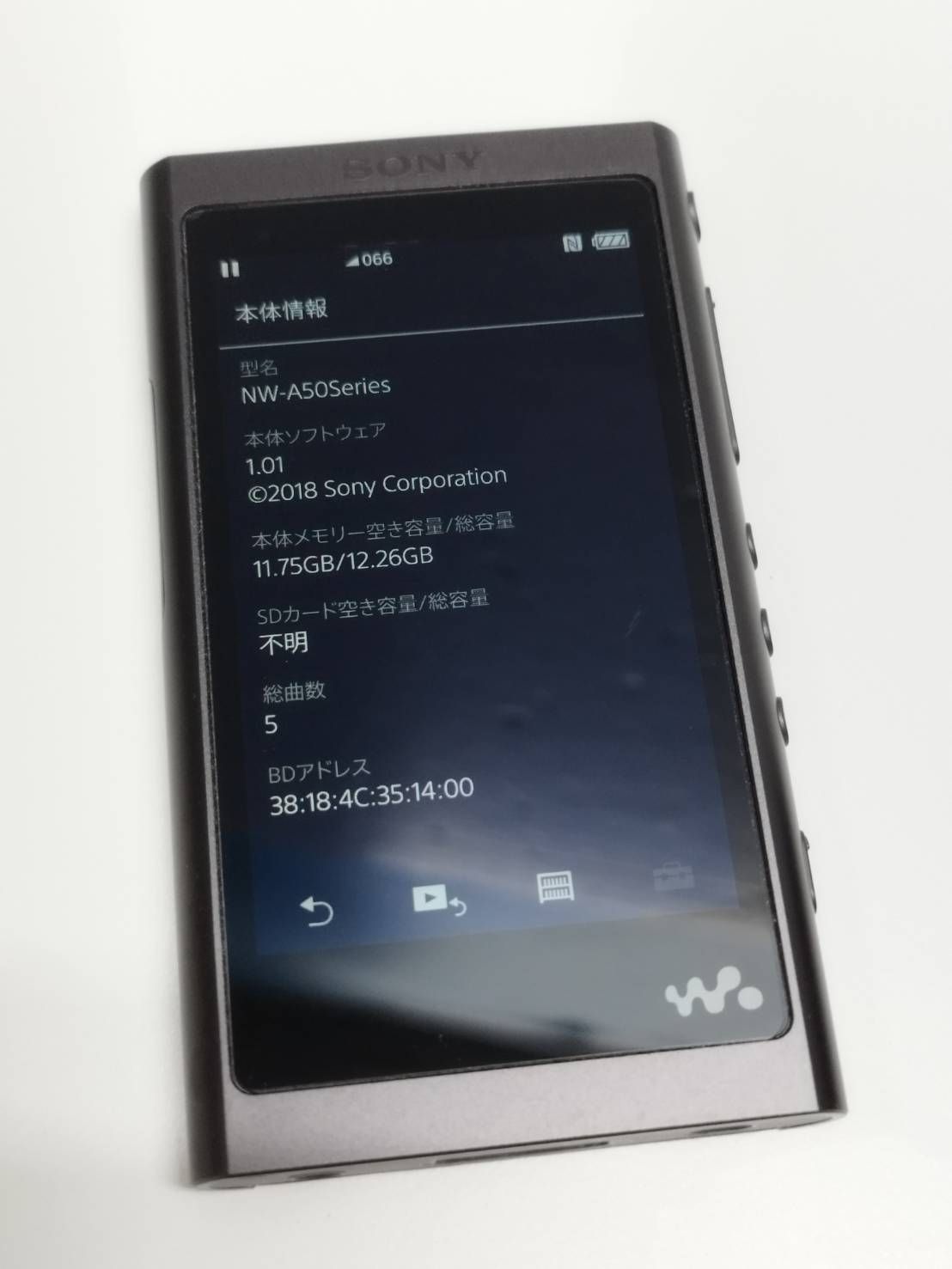 ウォークマン NW-A55