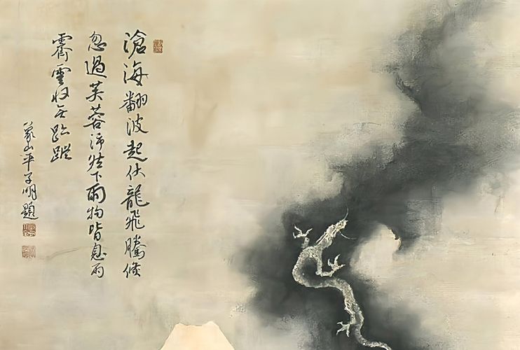 葛飾北斎 富士越龍図 大サイズ 印刷 複製 ポスター 浮世絵 日本画 葛飾