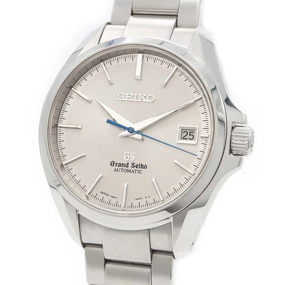 SEIKO セイコー GS グランドセイコー メカニカル マスターショップ限定 9S65-00F0 SBGR069 デイト 100m防水 裏スケ シルバー SS ステンレス メンズ 自動巻き【6ヶ月保証】【腕時計】【中古】 SEIKO セイコー GS グランドセイコー メカニカル マスターショップ限定