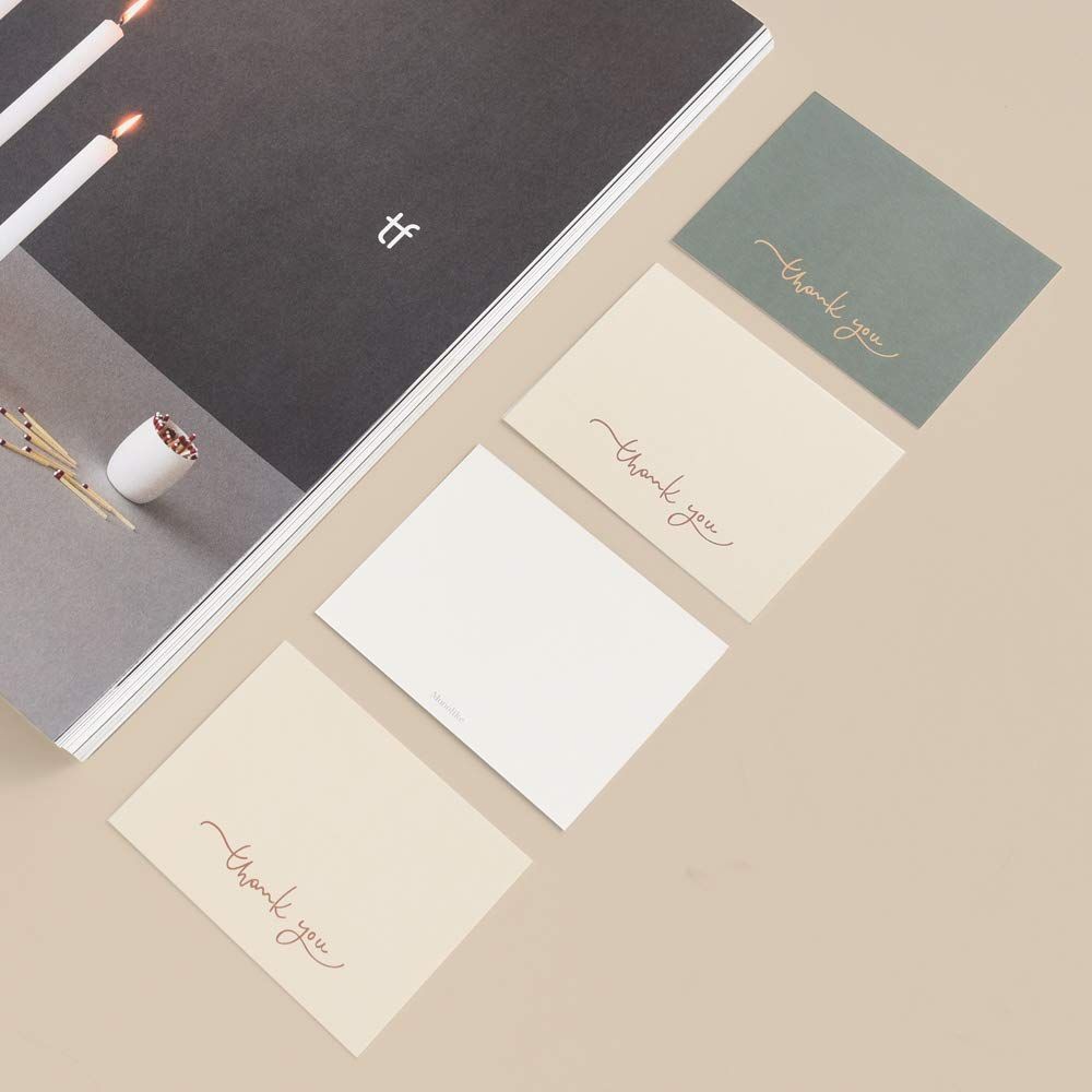 card Message Thank サンキュー you ミニカード メッセージカード 封筒 セットミニサイズデザイン文具お祝いのカード感謝カード モノライク
