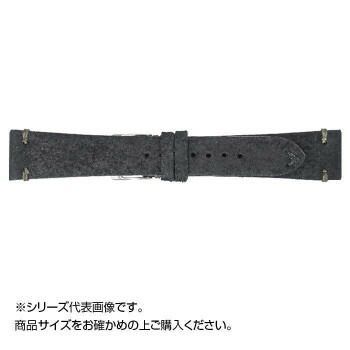 Emitta(エミッタ) 時計バンド ゴージュ 19mm ブラック (美錠:銀) EG-A19