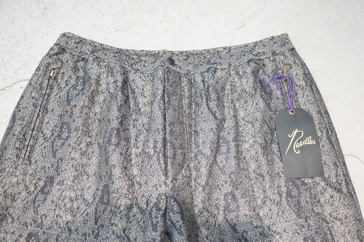 正規 24 AW Needles ニードルズ String Quilt Pant - Pe W R Lame Jq. A-PYTHON パイソン キルト トラック パンツ LQ 125 A XL 1006 P