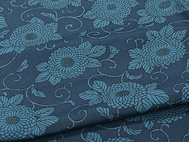 平和屋着物▽小紋　単衣　花唐草文　洗える着物　CAAX2433xi 平和屋着物▽小紋 単衣 花唐草文 洗える着物 CAAX2433xi