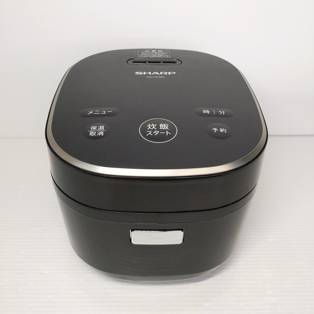 生活家電 【品】SHARP マイコン炊飯器 3合炊き 2023年製 KS-CF05B-B