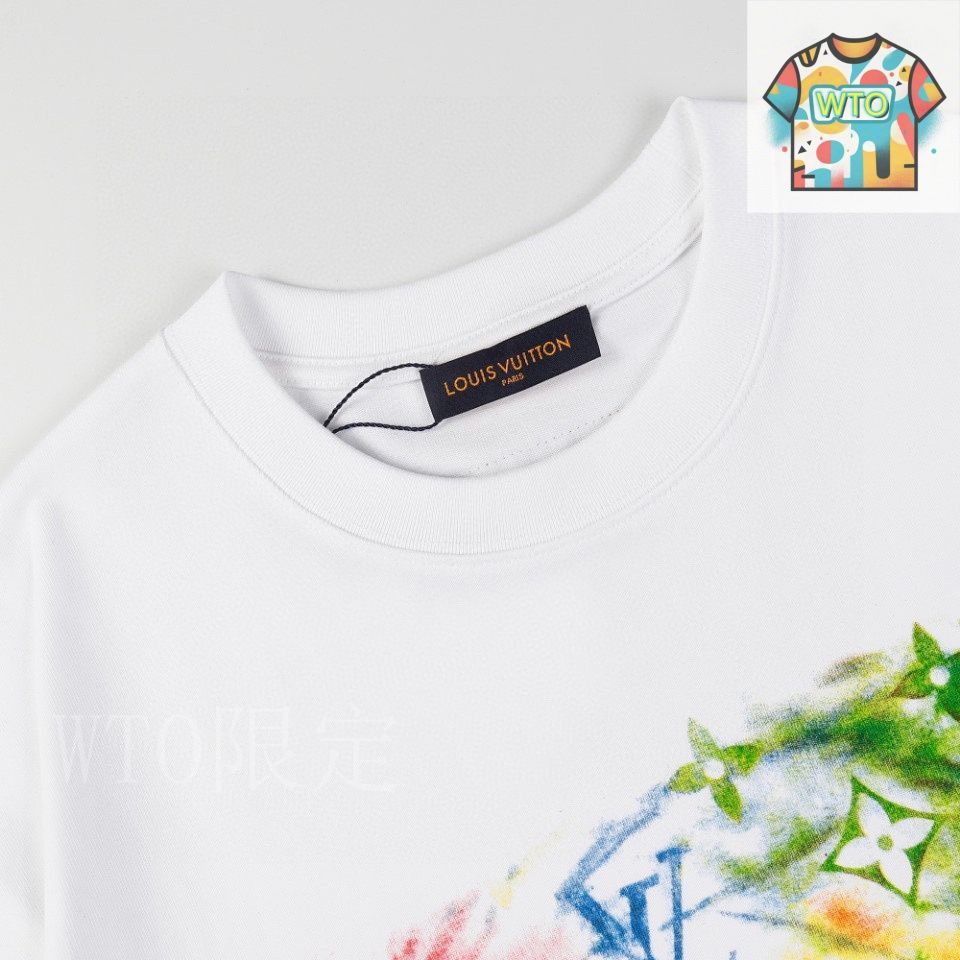 極美品 Louis Vuitton カラフルなグラフィティ風デザイン Tシャツ 日本国内最高級ブランド販売店のブランド通販専門店 / ルイ