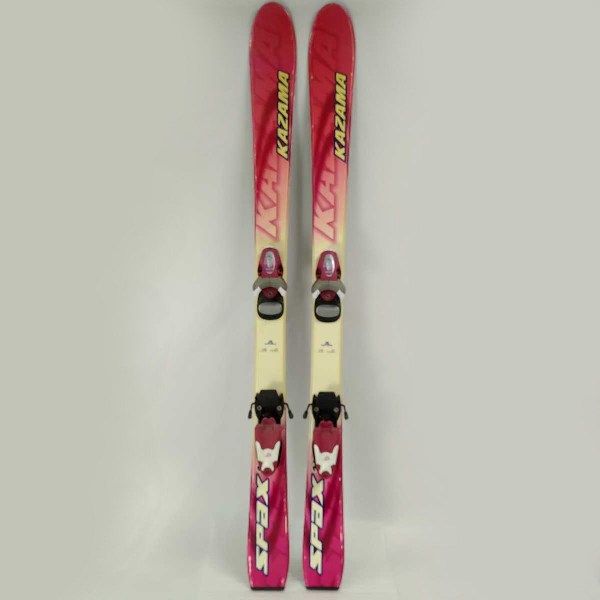 カザマ スキー板 120cm SPAX 3J SALOMON LeCiel ストック 115cm