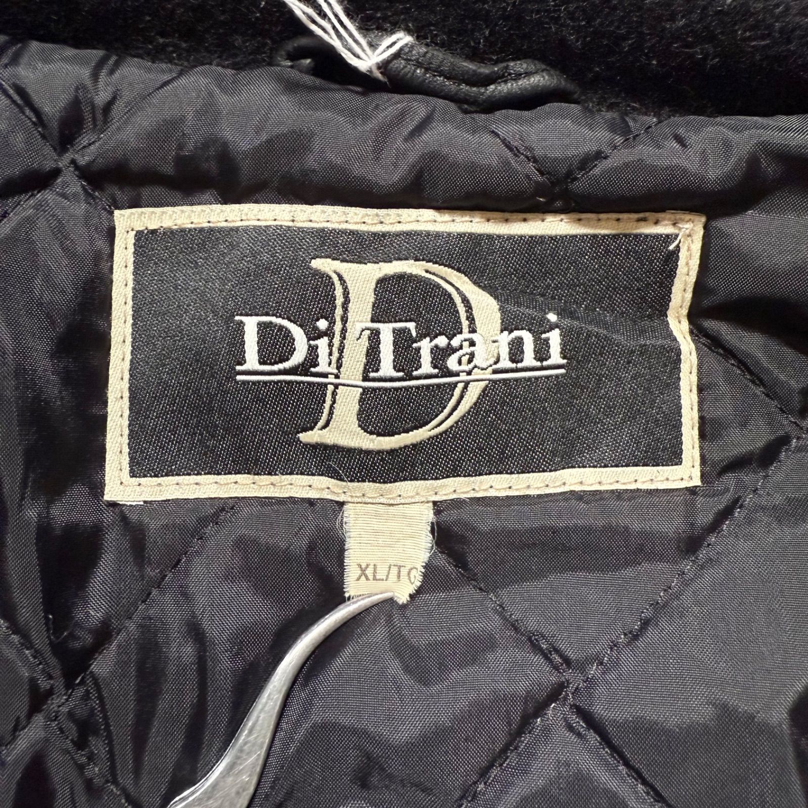 USA製 両面刺繍 スタジャン レザー ウール 黒 XL ヴィンテージ USA製 両面刺繍 スタジャン レザー ウール 黒 XL ヴィンテージ USA製