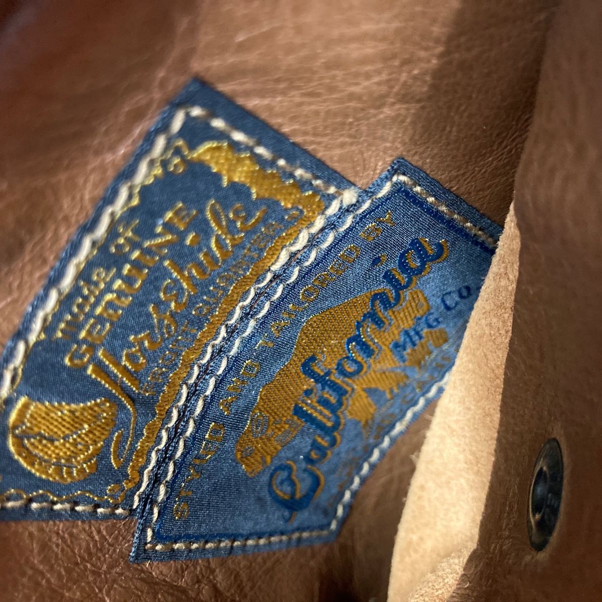 California Mfg Co. レザージャケット サイズ38 California Mfg Co. レザージャケット サイズ38 レインボーカントリー