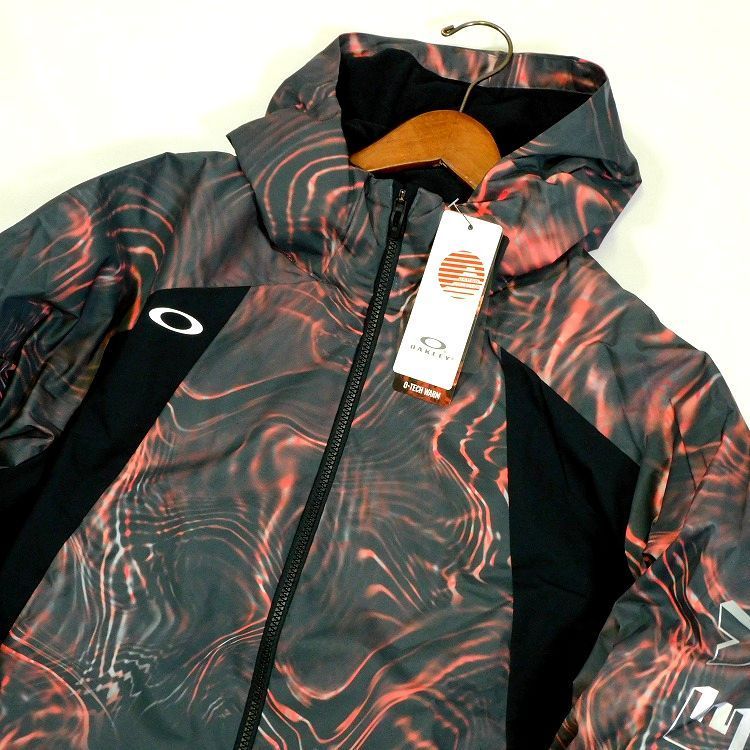 新品 オークリー フーディージップジャケット XL 白 撥水 防風 保温 メンズ 新品 オークリー フーディージップジャケット XL 白 撥水 防風