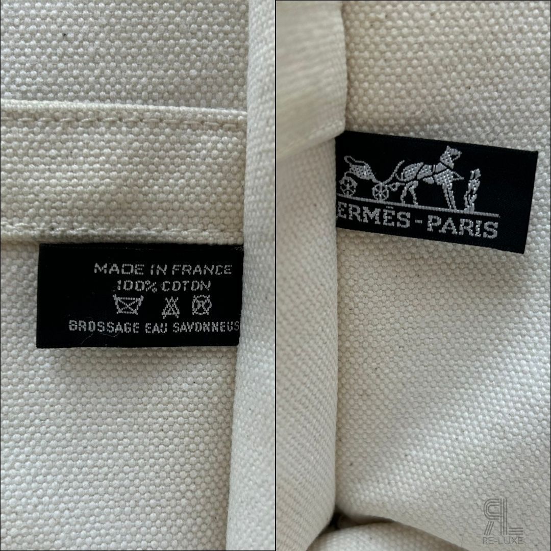 美品✦HERMES ボラボラ PM オフホワイト× BLACK キャンバス