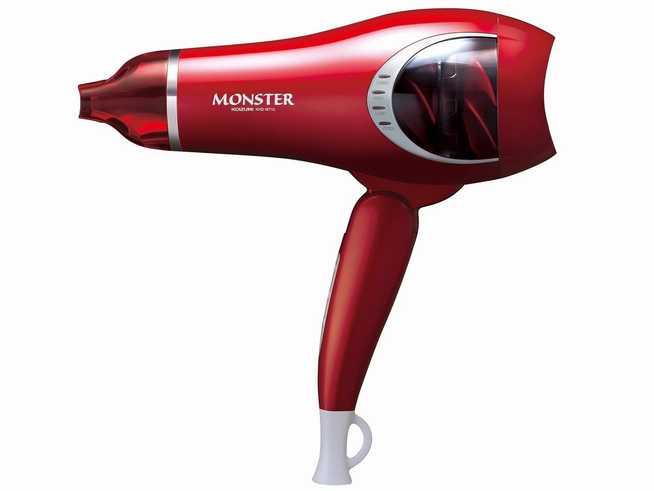 コイズミ ヘアドライヤー モンスター 大風量 レッド KHD-W710|R