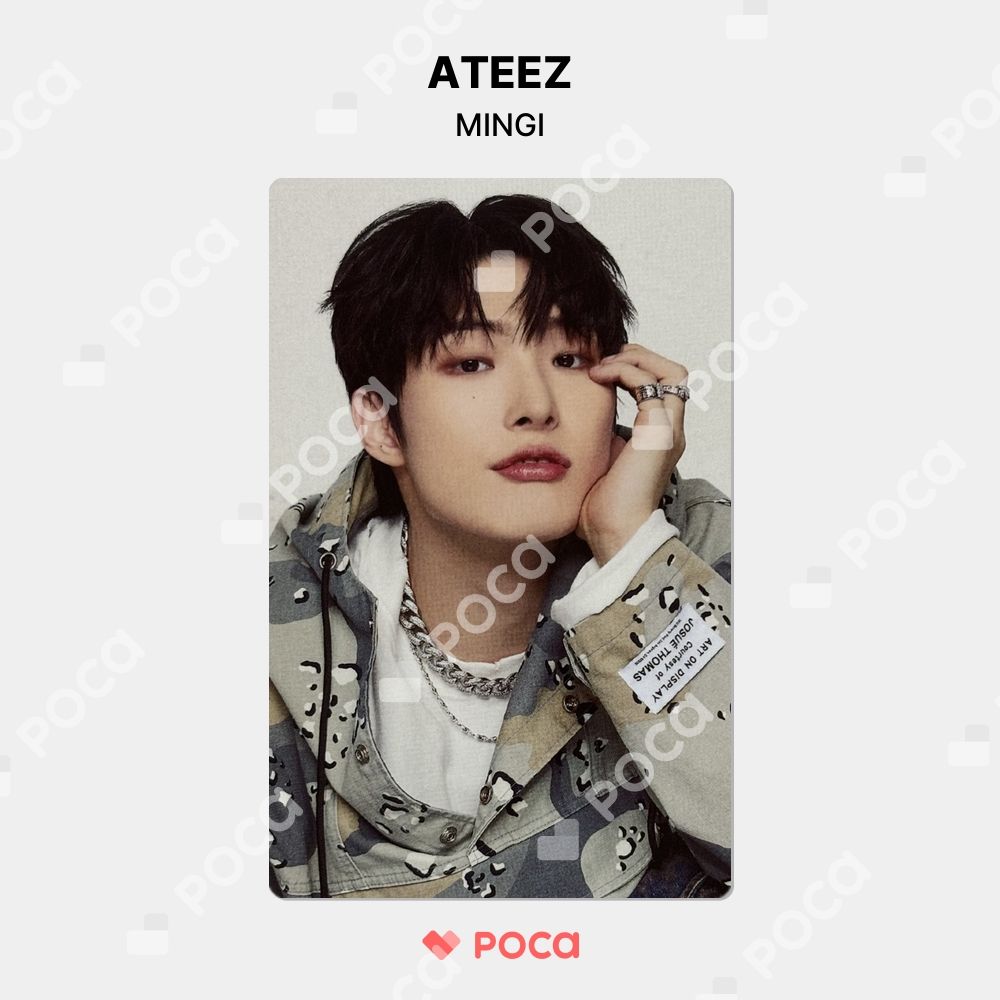 ATEEZ ミンギ　トレカ　ユニバ　タワレコ　コンプリート　ハート ATEEZ ミンギ トレカ NOT OKAY タワレコ ラキドロ 公式 トレカ