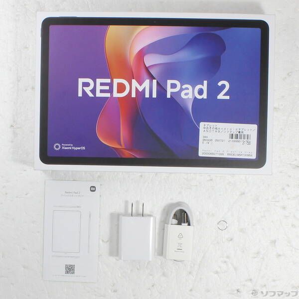 品〕 Redmi Pad 2 128GB グラファイトグレー セール Wi-Fi【276】 中古