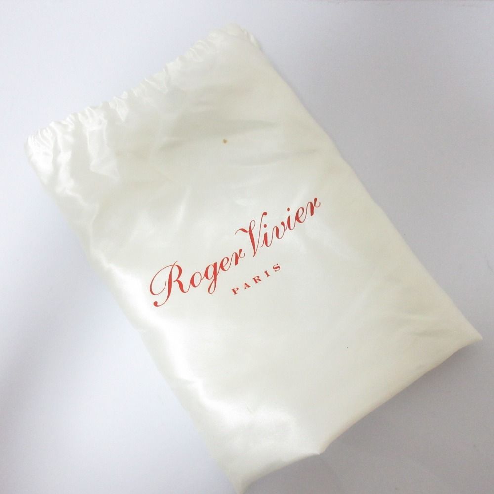 美品 Roger Vivier ロジェヴィヴィエ レザー クラッチバッグ