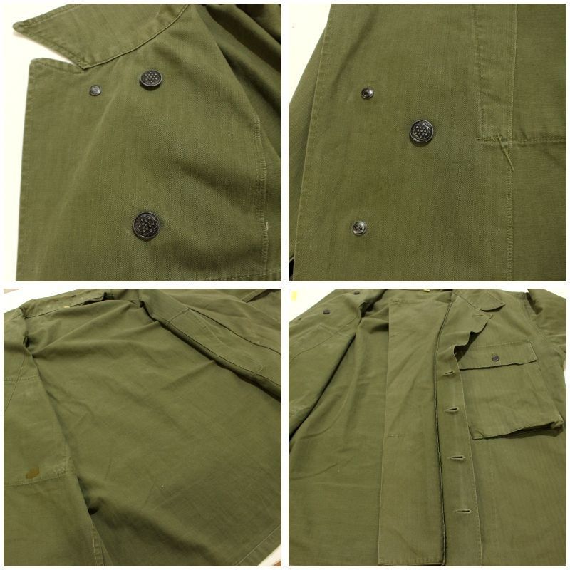 40s USA製 vintage U.S.ARMY M-43 13スターボタン HBT ヘリンボーン