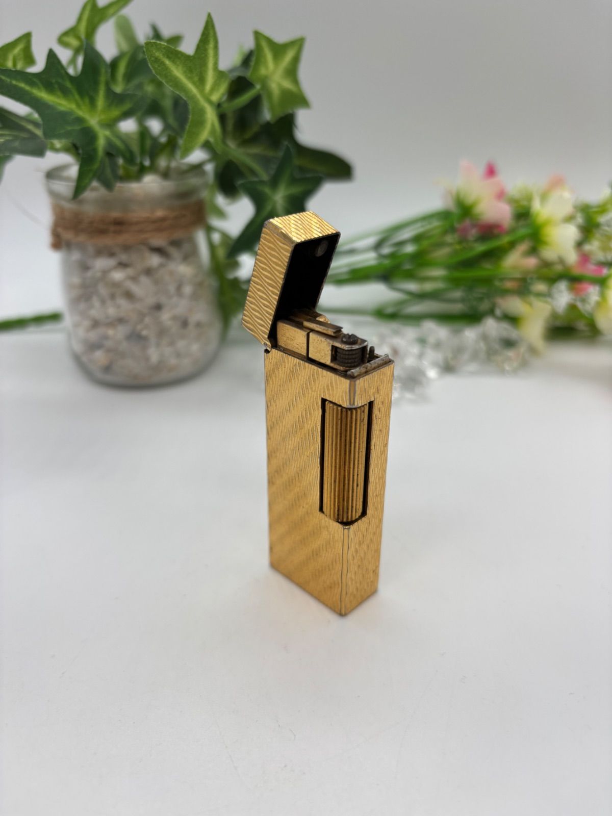 ジャンク】Dunhill ダンヒルガスライター ゴールド