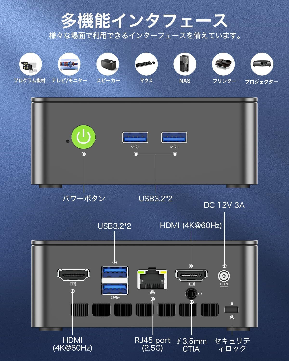 【数量限定】4コア/4スレッド SSD 最大周波数3.4GHz 8GB+256GB WIFI6/BT5.2 DDR4 TDP 6W Pro 小型 11 M.2 Windows 2280 pc NVMe（PCIe3.0）GMKtec mini ミニパソコン La