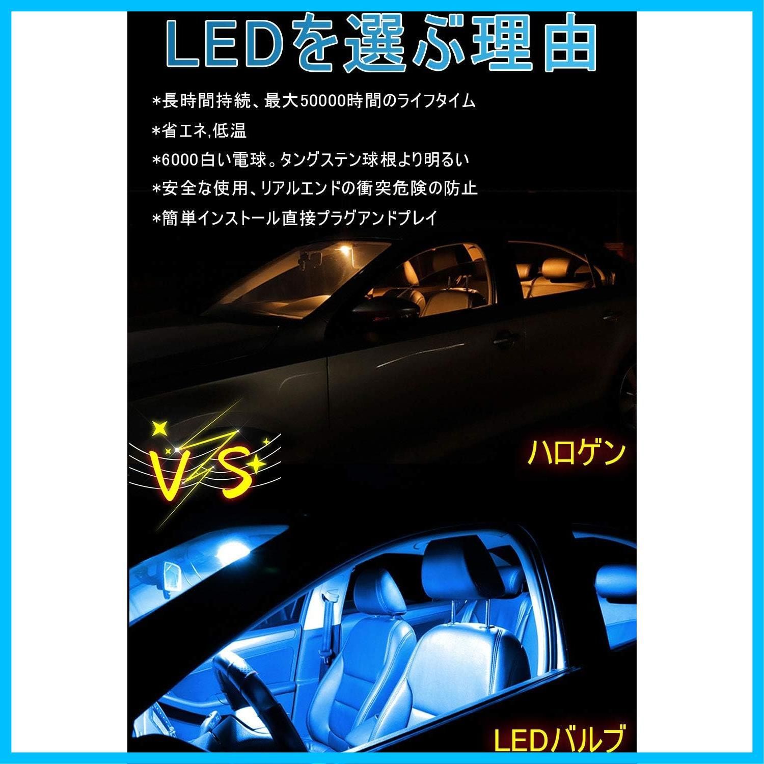 YueType T10 LED ブルー 爆光 4個 ポジションランプ T10 led キャンセラー内蔵 5W 15個4014LED素子 車検対応  12V LED ルームランプ T10 ポジション球 ナンバー灯 (青5個セット) - メルカリ