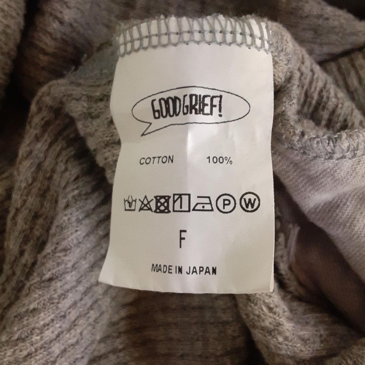 GOOD GRIEF!/グッド グリーフ Border Belt(6cm)グレー GOOD GRIEF