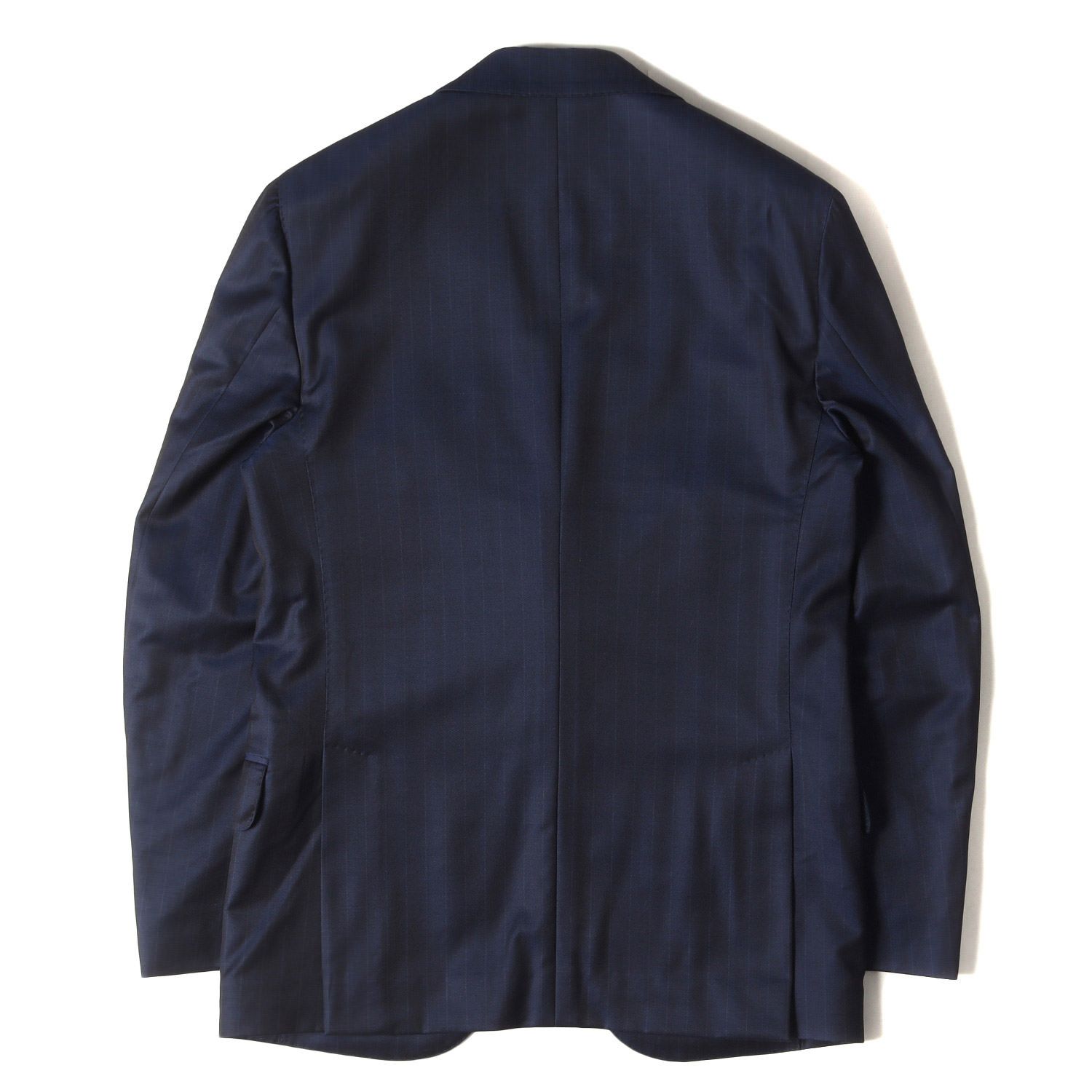 サイズ46ラルディーニ 素材感のあるジャケット ネイビー ブートニエール