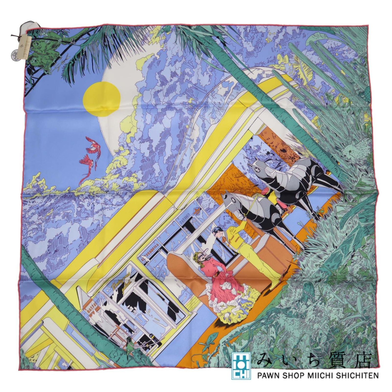 未使用 HERMES エルメス カレ70 Rendez-Vous Galant ランデヴー