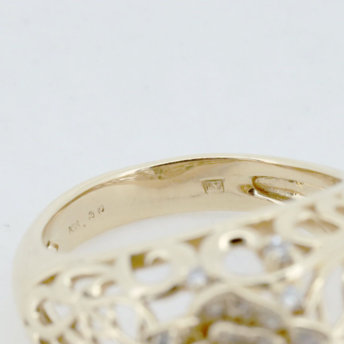 ラザールダイヤモンド ダイヤモンド リング 指輪 0.30ct 12号 K18YG(18  