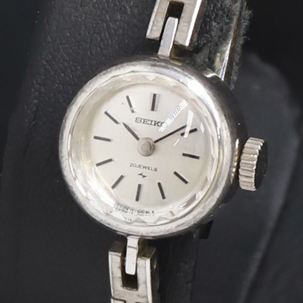 Working Manual Winding Seiko 20 Stones 17-0190 Silver Dial Ladies Watch 2000000 NSK KRK