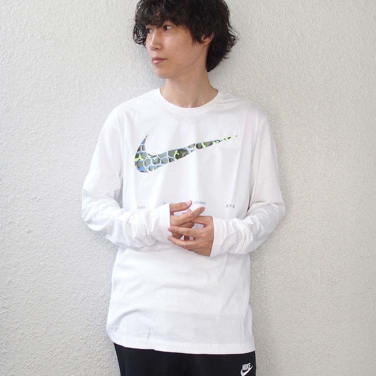 NIKE ナイキ ロンT Tシャツ 長袖 DF DYE L/S Tシャツ ロングスリーブ メンズ ドライフィット Dri-FIT (nike tシャツ  長袖 メンズ fn0836-100) メルカリ