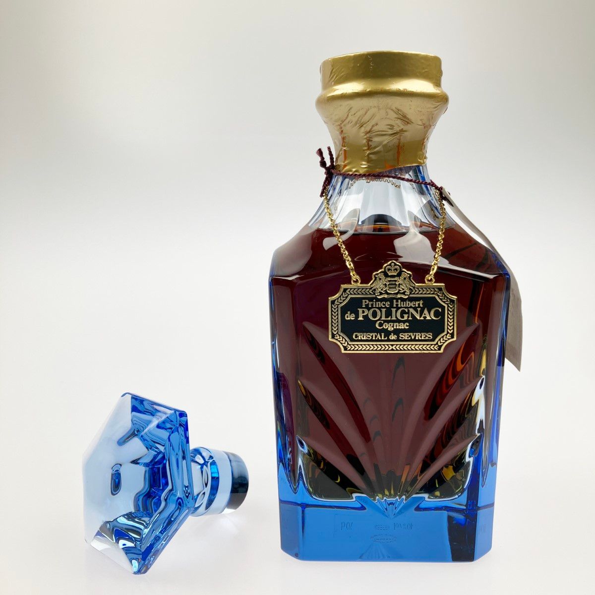 ▽▽Prince Hubert de Polignac クリスタルセーブル コニャック ボトルキャップ付 未開栓