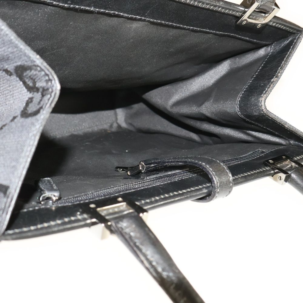 GUCCI ハンドバッグジャッキーGGキャンバスミニトートブラック