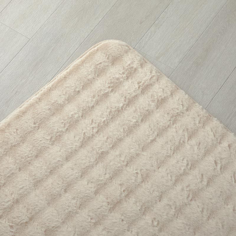 ワッフルファー 190x190cm ベージュ