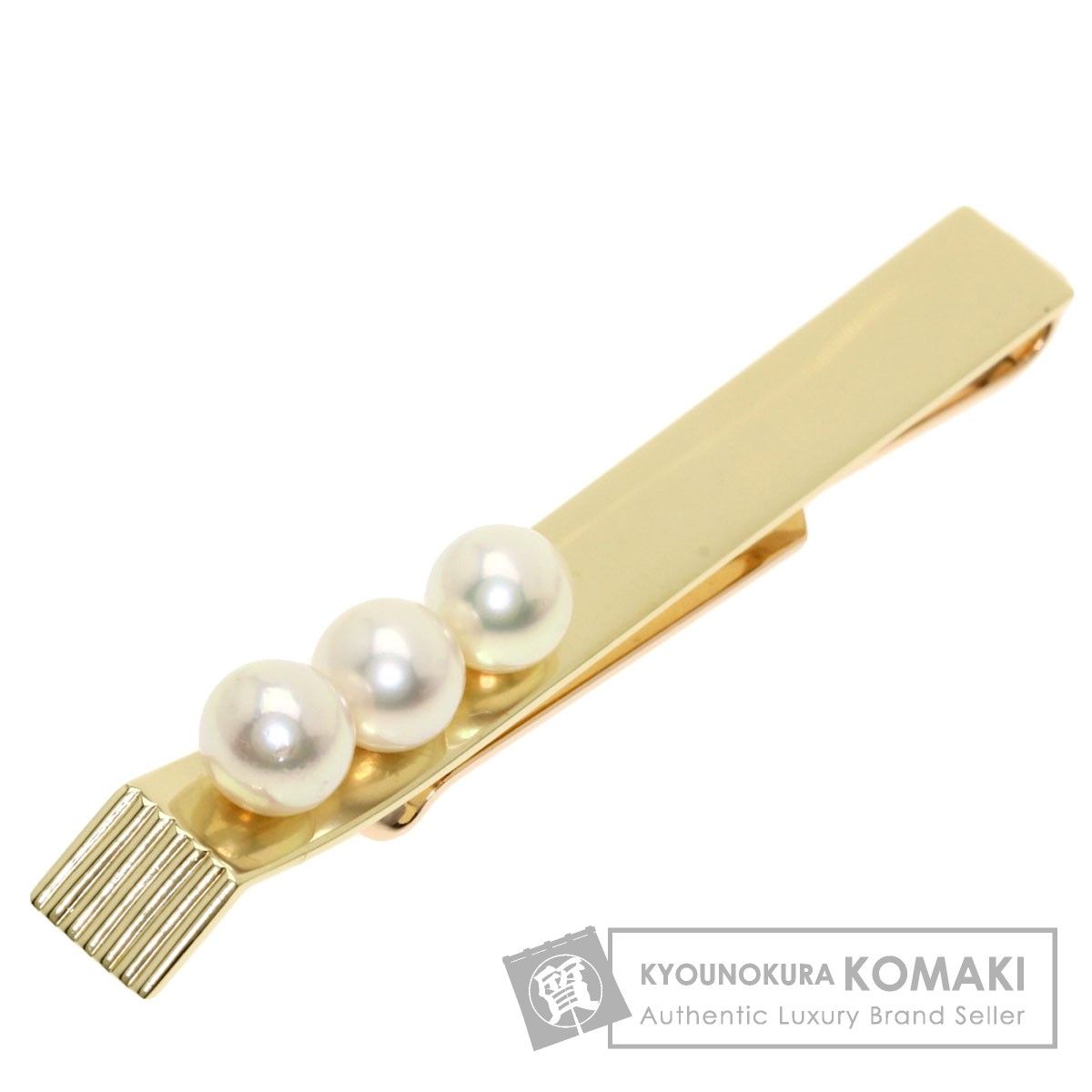 MIKIMOTO ミキモト パール 真珠 タイピン K14YG メンズ - ブランド京の