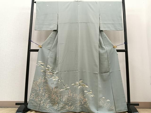 豪華色留袖 駒刺繍 浜松文 美品 晴れ着 切り立て