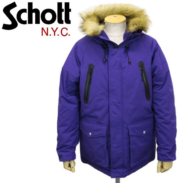Schott (ショット) 3182009 SNORKEL DOWN PARKA シュノーケルダウンパーカー 全6色 94PURPLE XL