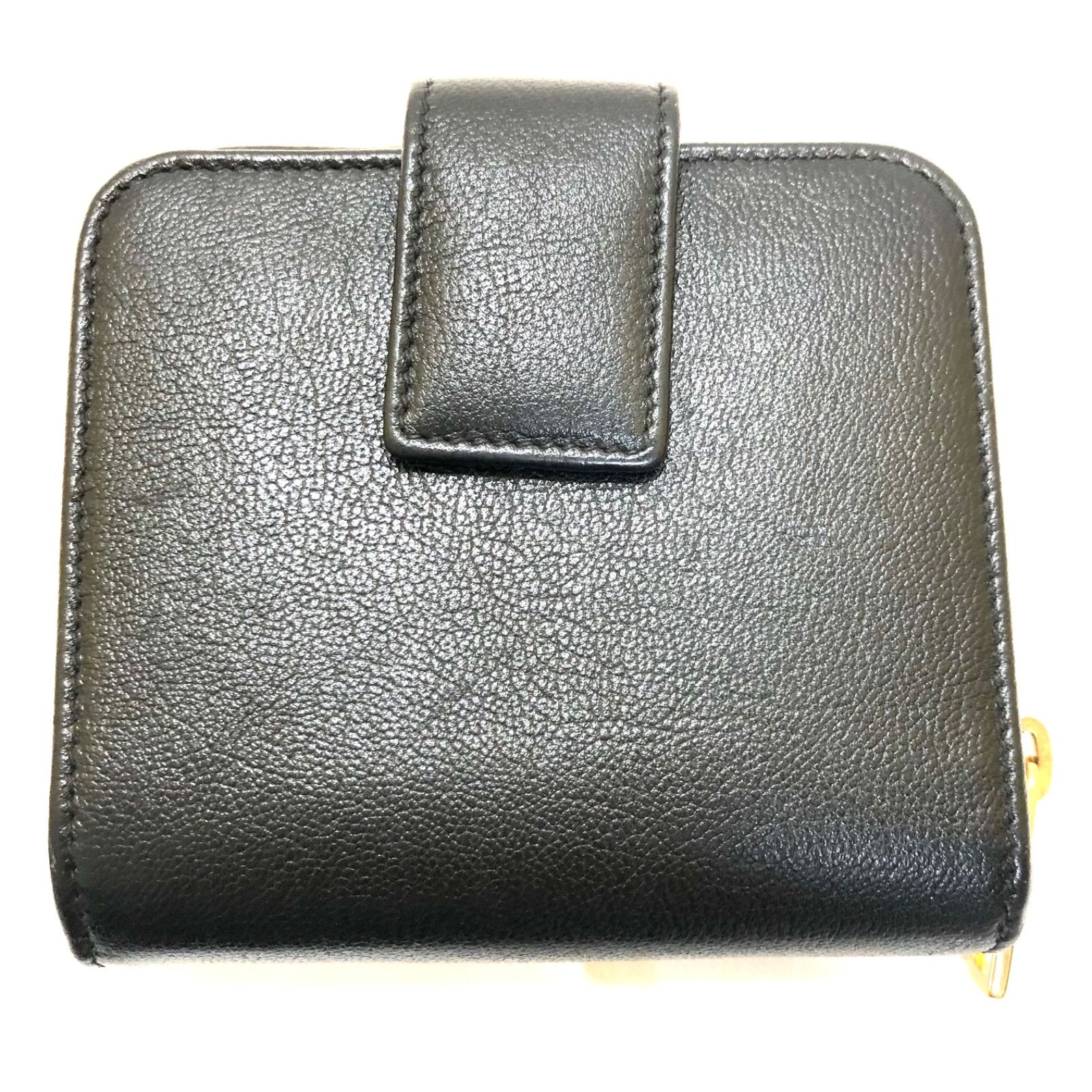 超 Yves Saint Laurent イヴサンローラン モノグラム コンパクト財布