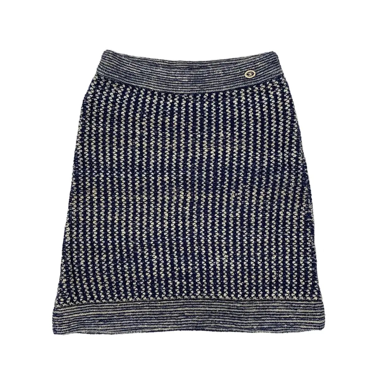 シャネル シルク カシミア ニット スカート