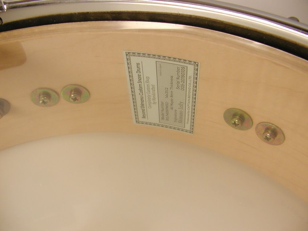 職人の 展示品 Beyond Shimano x MAPEX コラボ 14x3.5 約3.0kg ピッコロ スネア BSJ1435PMSD All Maple shell スネアドラム ビヨンドシマノ メイペックス 限界