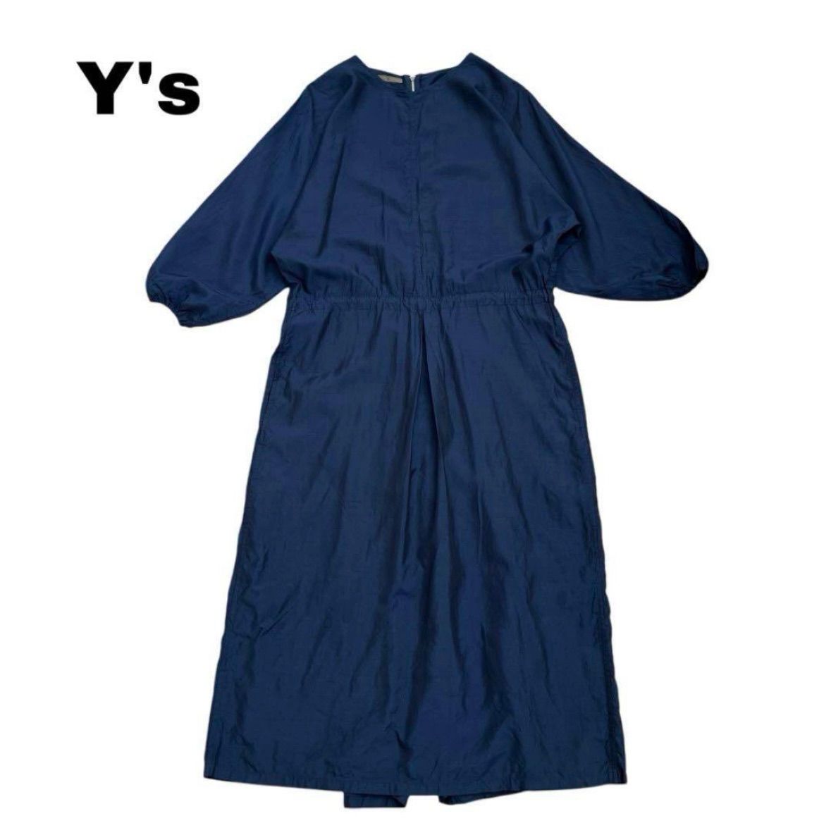 Y s シルク混 前後2WAYオールインワン ジャンプスーツ