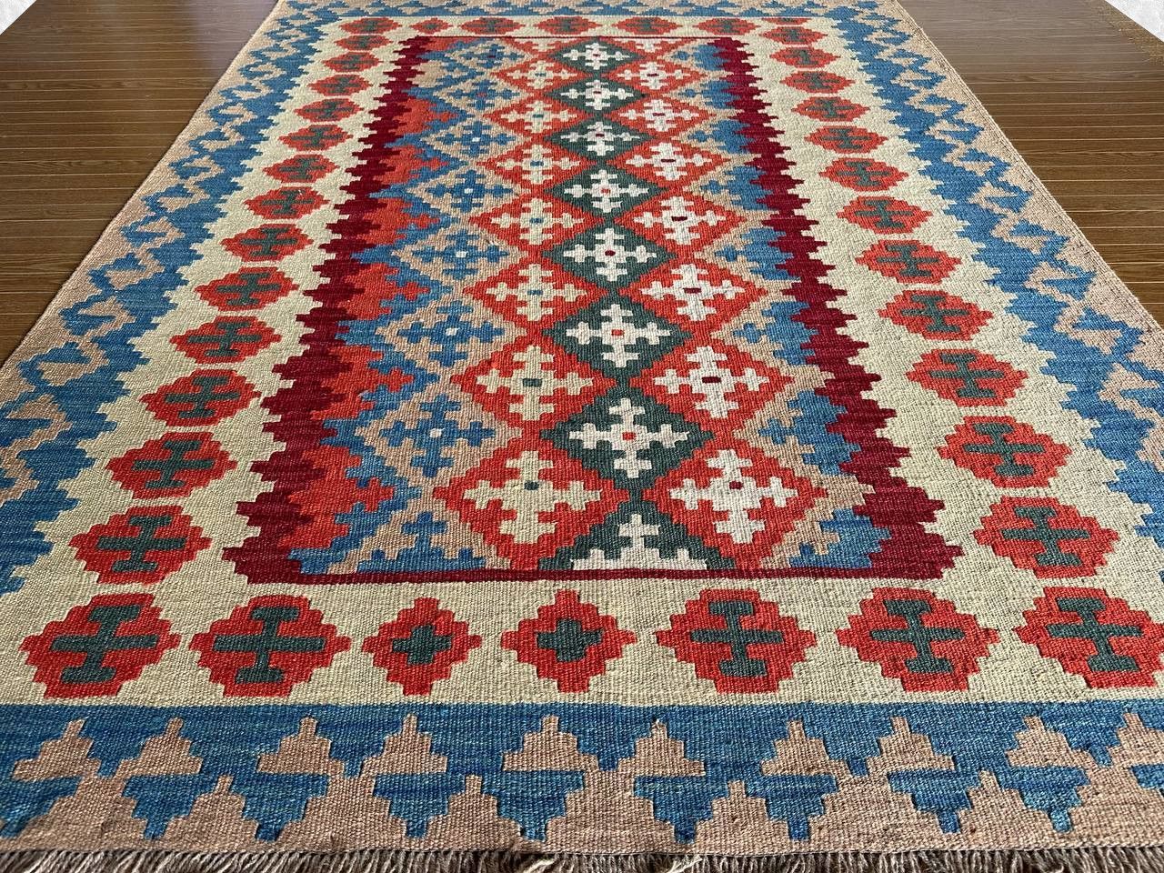 イラン製　セネキリム　オールドキリム　シャルキョイ　カシュガイ カシュカイキリム / ガラタバザール
