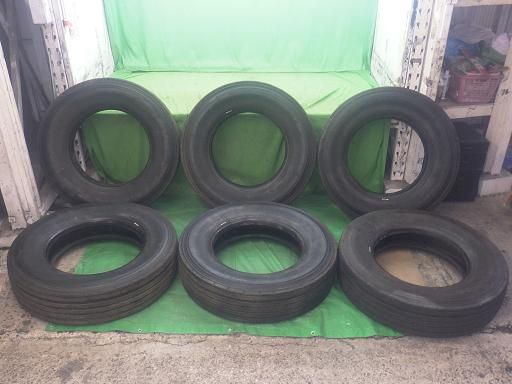 店頭引渡し品 トラックタイヤ BS R173 225 80R17.5 6本