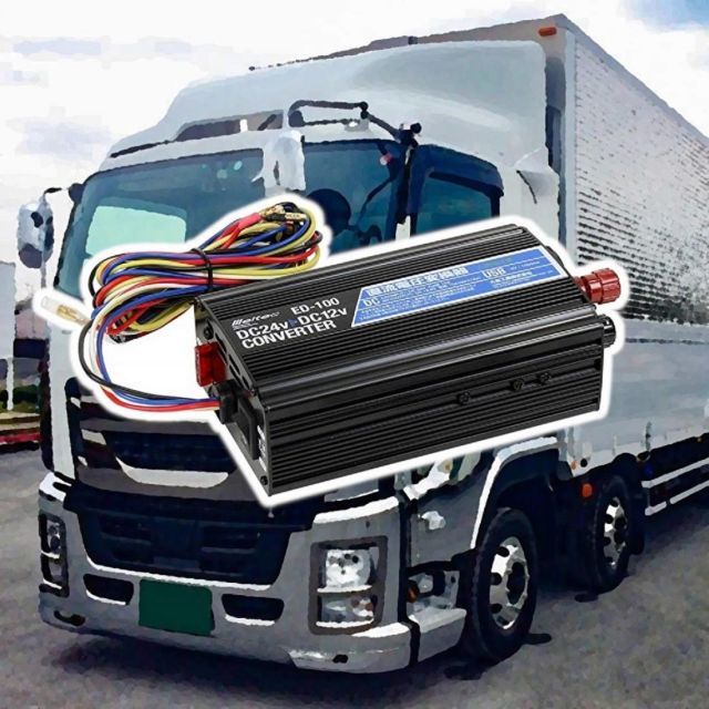 メルテック meltec 車載用 DCDCコンバーター デコデコ 3way USB& ソケット&陸式ターミナル DC24V ソケット1口10A USB1口1A 配線タイプ Meltec ED-100