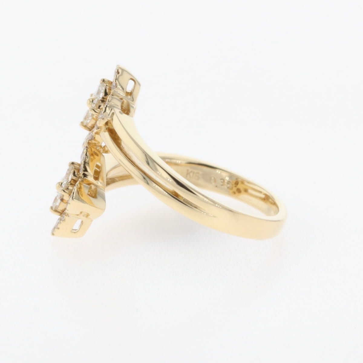 メレダイヤ デザインリング 8号 K18