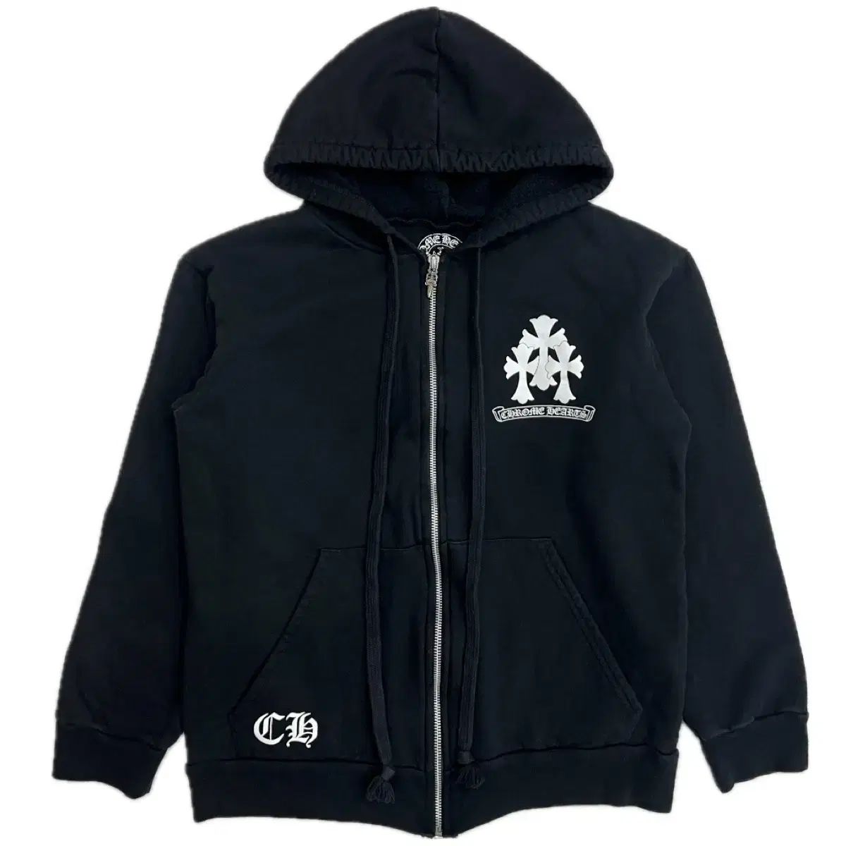 【雷市場（ポンジャン）商品韓国直送】 Chrome Hearts(クロムハーツ) ハングルタグ 起毛 ジップアップパーカー m 男性用ですか 女性向けですか 分からない テープ 参照