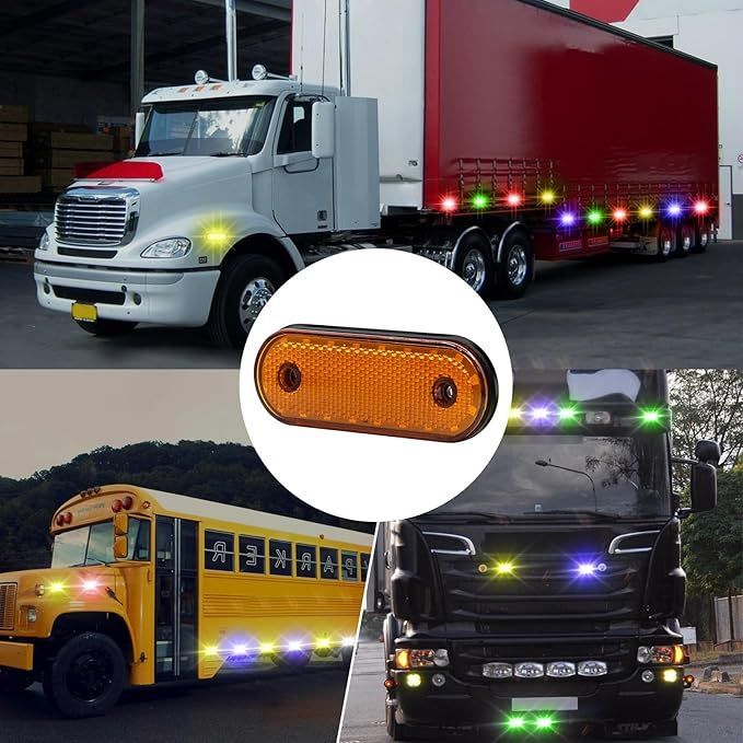 在庫処分】X-STYLE サイドマーカー LED 24V 黄 トラック