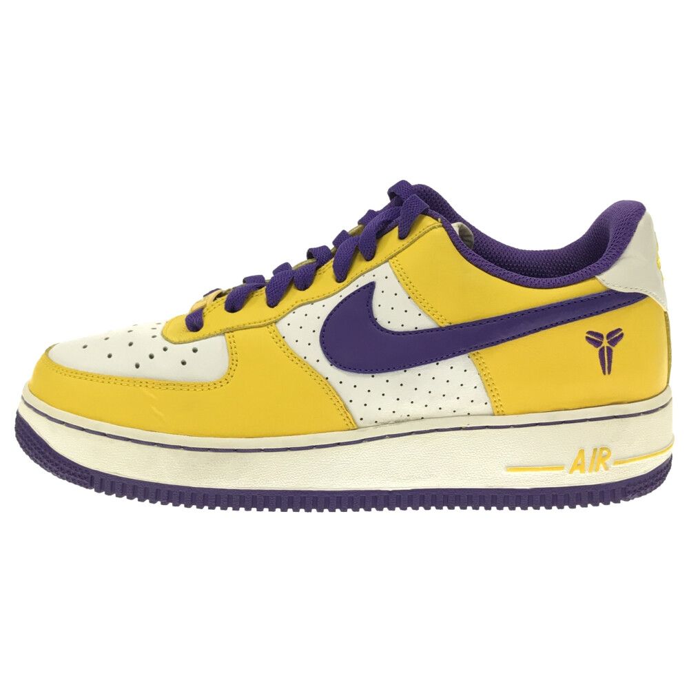 NIKE (ナイキ) Air Force 1 'Kobe Bryant' エア フォース 1 コービー ブライアント ローカットスニーカー  イエロー/ホワイト/パープル US7/25cm 314192-151