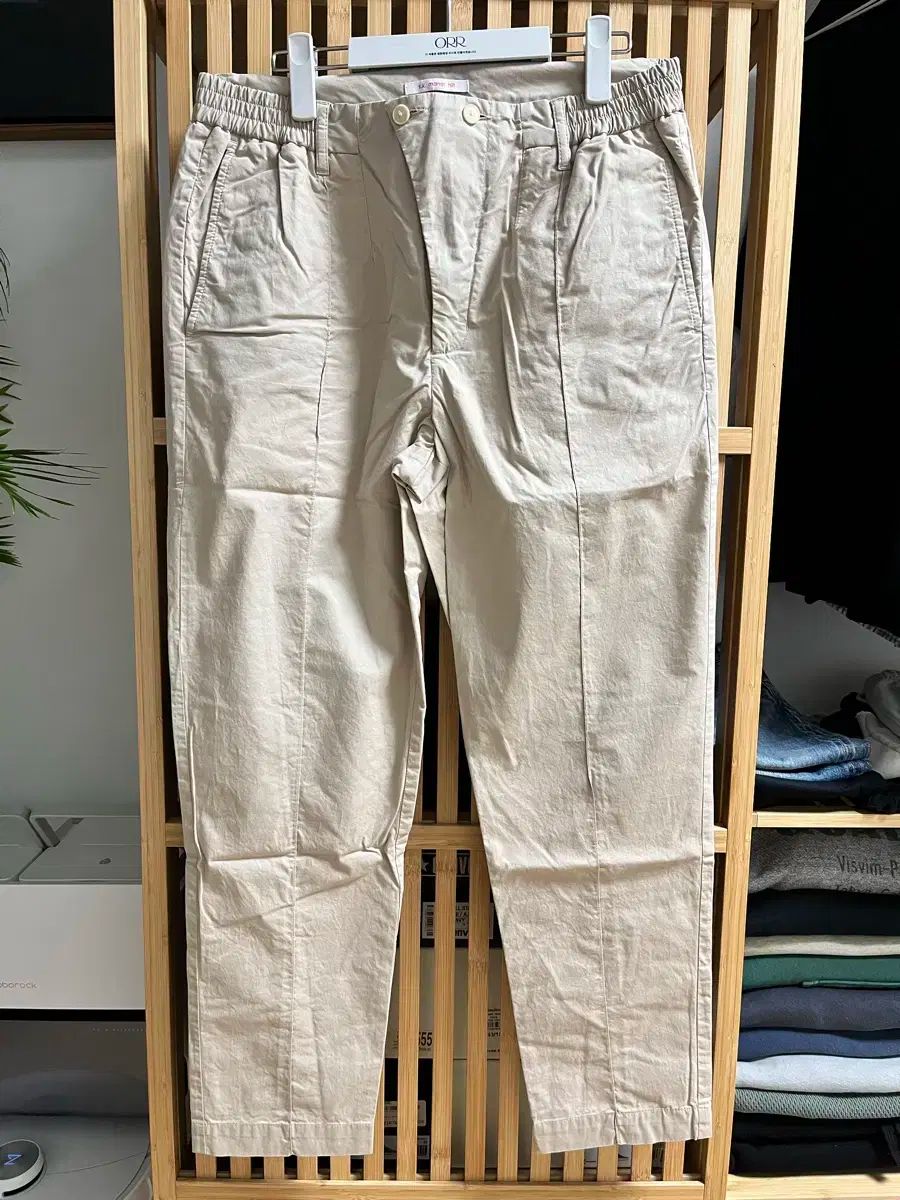 M s k manor hill コットン パンツ ベージュ