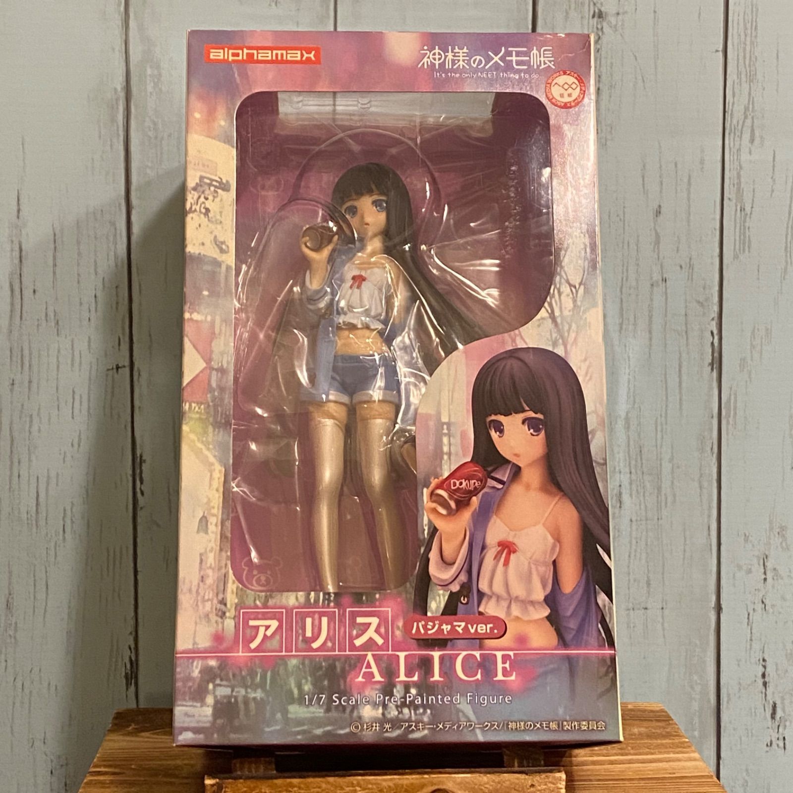 神様のメモ帳 アリス パジャマver. 完成品フィギュア 中古】(本体B+/箱B)