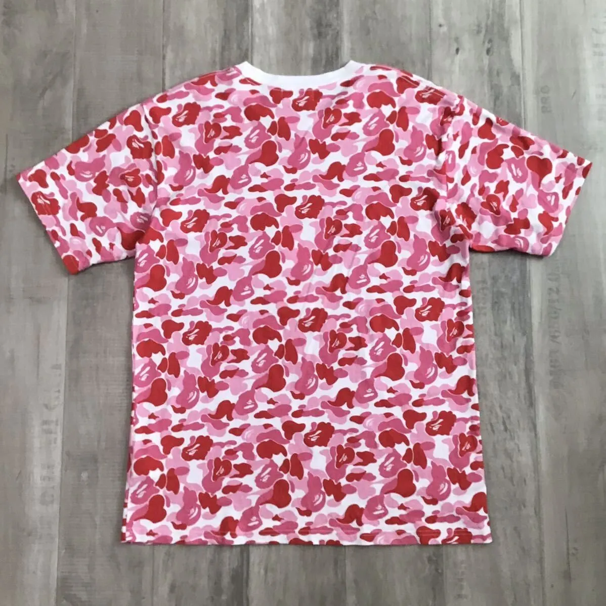 ☆2XL☆ ABC camo pink カレッジロゴ Tシャツ a bathing ape BAPE