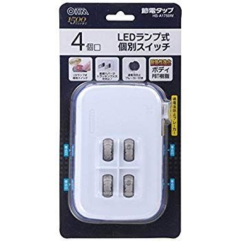 LED個別スイッチ付き 節電タップ 2個口 [HS-A1758W] rdzdsi3 電源タップ LED個別スイッチ 2個口｜HS-A1758W 00-1758｜通販