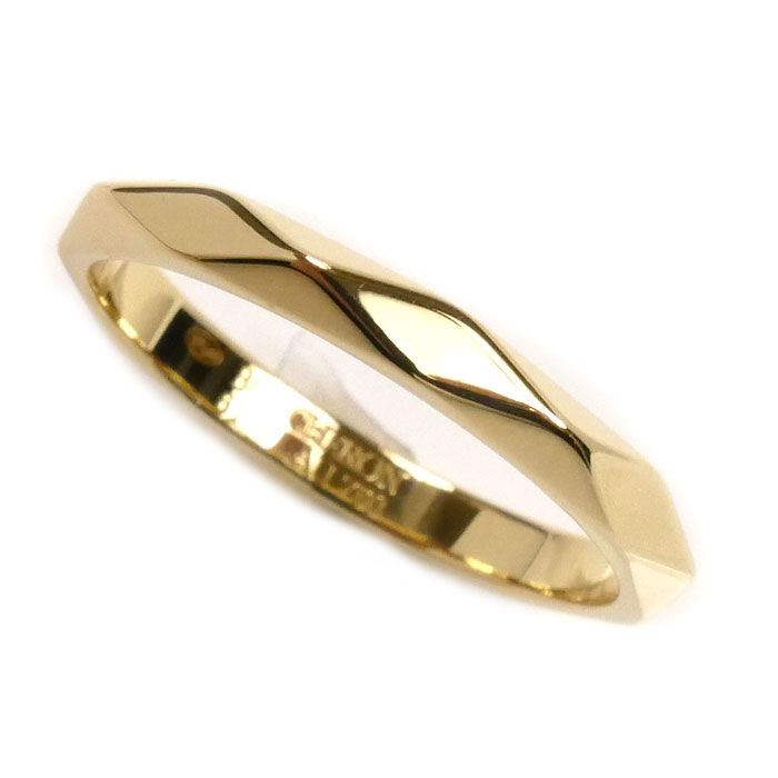 BOUCHERON☆ブシュロン　K18YG ファセットリング　ミディアム　46号 Boucheron ブシュロン K18YG イエローゴールド ファセット